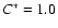 $C^{\ast }=1.0$