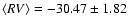 $\langle RV \rangle=-30.47\pm1.82$