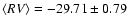 $\langle RV\rangle=-29.71\pm0.79$