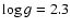 $\log g=2.3$