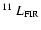 $^{11}~L_{\rm FIR}$