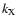 $k_{\rm X}$