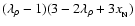 $(\lambda_\rho-1)(3-2\lambda_\rho +3x_{\rm _N})$