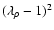 $(\lambda_\rho-1)^2$