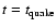 $t=t_{\rm quake}$
