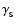 $\gamma_{\rm _S}$