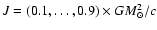 $J=(0.1,\ldots,0.9)\times GM^2_\odot/c$