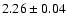 $2.26 \pm 0.04$