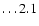 $\ldots 2.1$