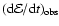 $({\rm d}\mathcal E/{\rm d}t)_{\rm obs}$