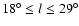 $18^\circ\le l\le 29^\circ$