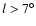 $l>7^\circ$