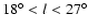 $18^\circ<l<27^\circ$
