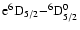 ${\rm e^6D_{5/2}{-}^6D^0_{5/2}}$