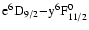 ${\rm e^6D_{9/2}{-}y^6F^0_{11/2}}$