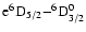 ${\rm e^6D_{5/2}{-}^6D^0_{3/2}}$