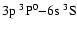 ${\rm 3p~^3P^0{-}6s~^3S}$