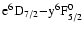${\rm e^6D_{7/2}{-}y^6F^0_{5/2}}$