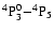 ${\rm ^4P^0_3{-}^4P_5}$