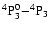 ${\rm ^4P^0_3{-}^4P_3}$