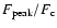$F_{\rm peak}/F_{\rm c}$