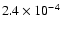 $2.4\times10^{-4}$