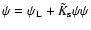 $\psi=\psi_{\rm L}+{\tilde K}_{\rm s} \psi\psi$