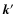 ${\vec k}'$
