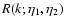 $R(k;\eta _1,\eta _2)$