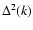 $\Delta ^2(k)$