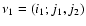 $\nu_1=(i_1;j_1,j_2)$
