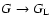$G\rightarrow G_{\rm L}$