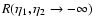 $R(\eta_1,\eta_2\rightarrow-\infty)$