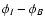$\phi_{I}-\phi_{B}$