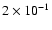 $ 2 \times 10^{-1}$