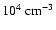 $10^4~\mbox{cm}^{-3}$