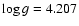 $\log g=4.207$
