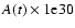 $A(t) \times 1{\rm e}30$