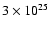 $3\times10^{25}$
