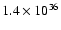 $1.4\times 10^{36}$