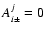 $A^j_{i\pm }=0$