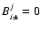 $B^j_{i\pm }=0$