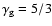 $\gamma _{\rm g}=5/3$