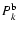 $P_k^{\rm b}$