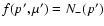 $f(p',\mu ')=N_-(p')$