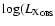 $\log(L_{\rm {X_{OBS}}}$