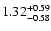 $\rm 1.32_{-0.58}^{+0.59}$