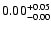 $\rm0.00_{-0.00}^{+0.05}$