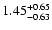 $\rm 1.45_{-0.63}^{+0.65}$