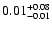 $\rm0.01_{-0.01}^{+0.08}$